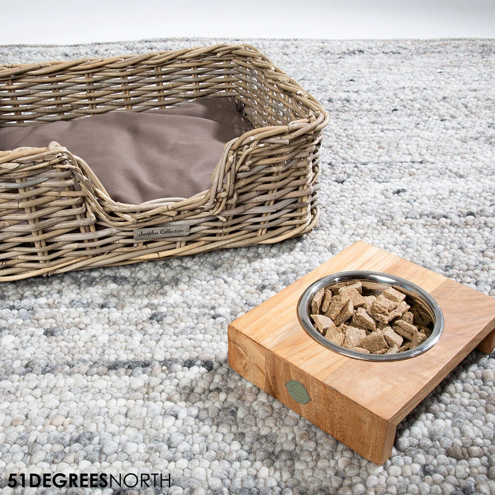 51 Degrees North Voerbak Teak High 4 51 Degrees North Voerbak Teak High - Afbeelding 2