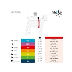 Curli Vest Harness Merino -Honden Benodigdheden curli vest harness merino black 175267 2000 none