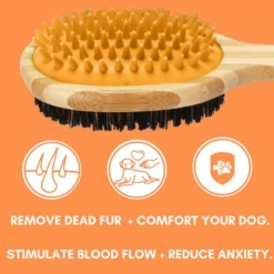 Dogslife Bamboo Dog Brush -Honden Benodigdheden dogslife bamboo dog brush 219804 0500 none