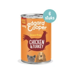 Edgard & Cooper Adult - Kip & Kalkoen - Blik -Honden Benodigdheden edgard cooper adult kip kalkoen blik 173680 1000 none