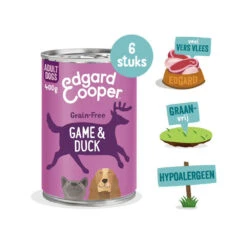 Edgard & Cooper Adult - Wild & Eend - Blik -Honden Benodigdheden edgard cooper adult wild eend blik 173659 1000 none