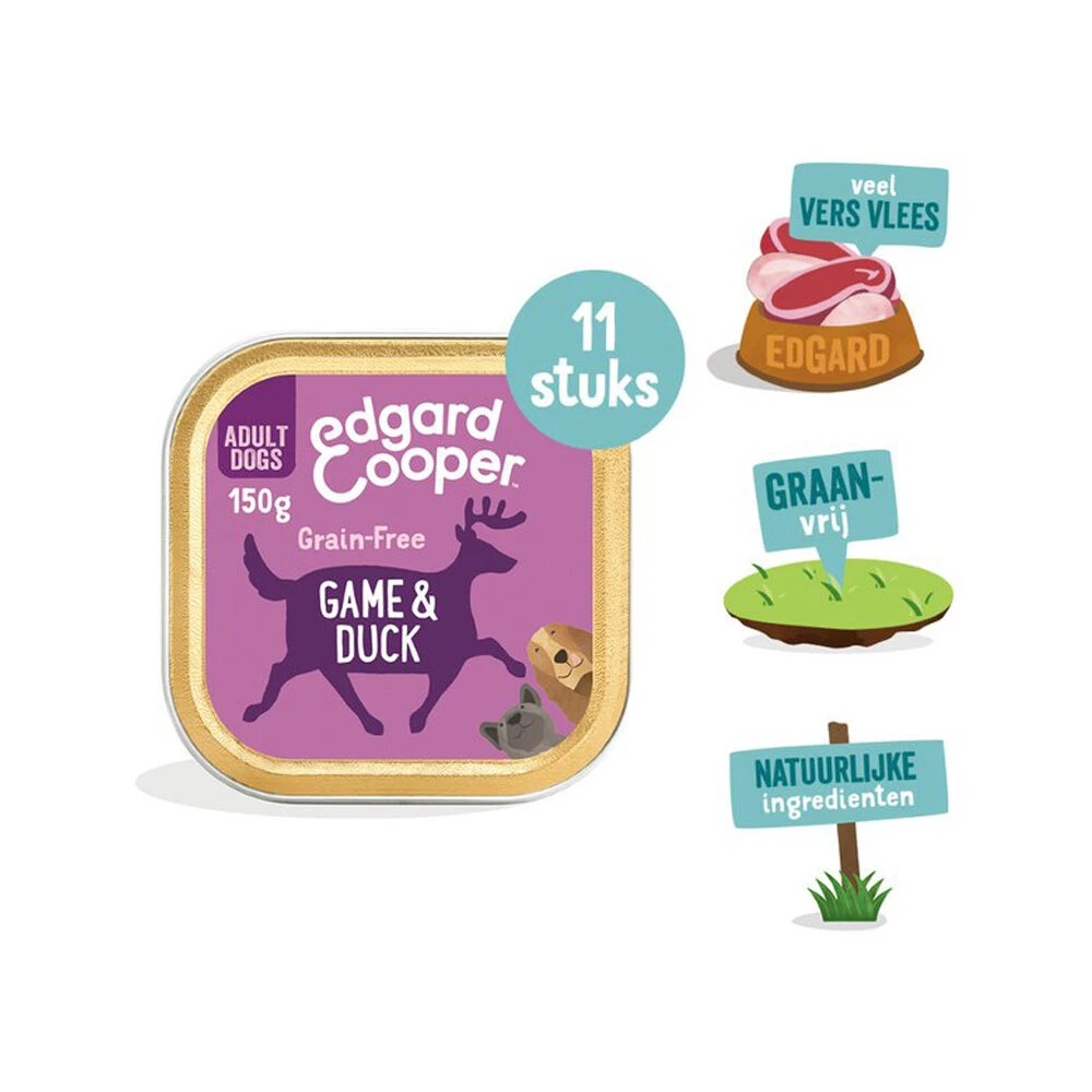Edgard & Cooper Adult - Wild & Eend - Kuipje 5 Edgard & Cooper Adult - Wild & Eend - Kuipje - Afbeelding 3