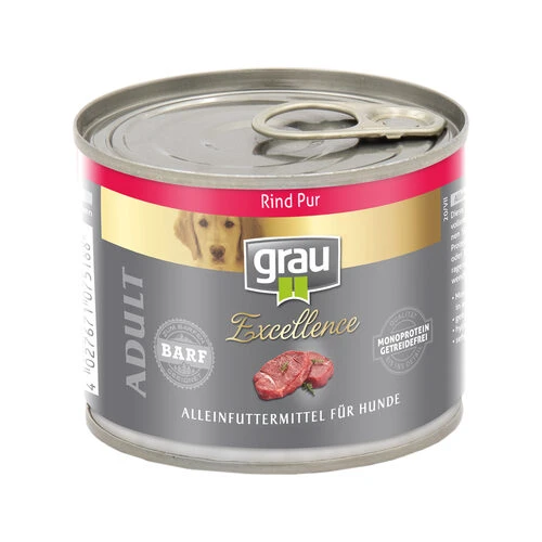 Grau Excellence Adult Puur Hondenvoer - Rund - Blik