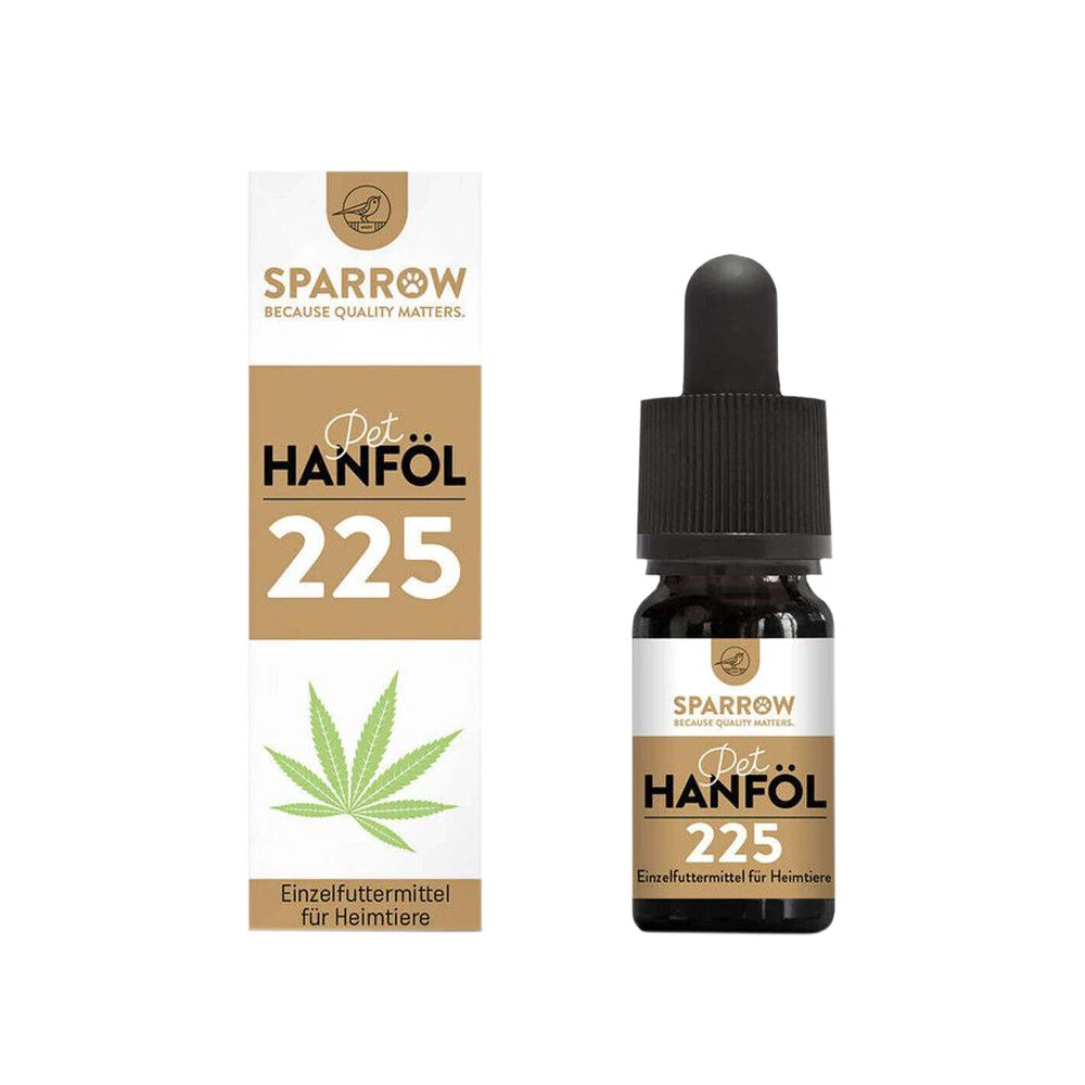 SPARROW Pet Full Spectrum Hennep Olie Met CBD 225 - Afbeelding 2